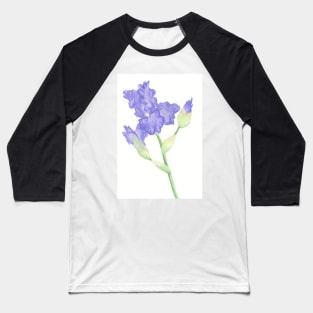 Blue Iris Stem Baseball T-Shirt